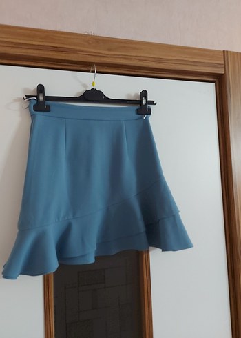 Kadın Mini Etek Fırfırlı Detaylı - Görsel 3