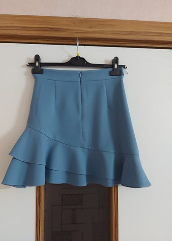 Kadın Mini Etek Fırfırlı Detaylı - Görsel 4