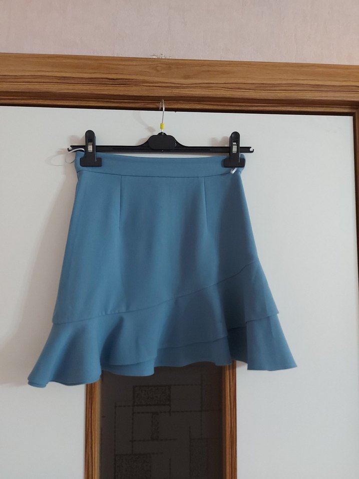 Kadın Mini Etek Fırfırlı Detaylı - Görsel 2