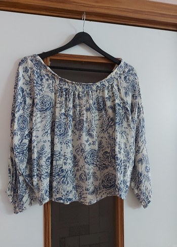 Bohem Tarz Beyaz Pamuklu Bluz - Görsel 3