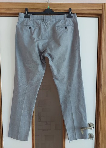 46 Beden Gri Erkek Denim Kemerli Pantolon