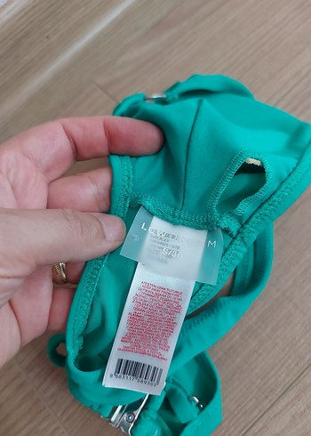 m Beden Fırfırlı Yeşil Siyah Mini Bikini