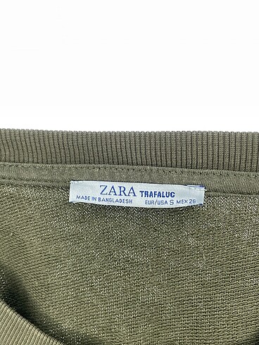 s Beden haki Renk Zara Sweatshirt %70 İndirimli.