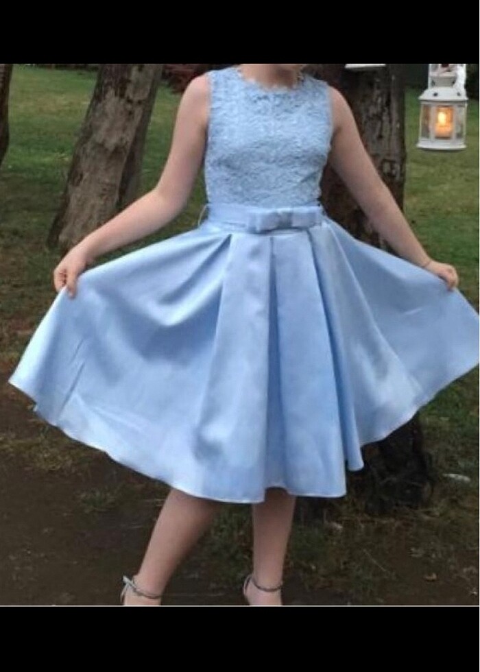 Bebe mavisi elbise - Görsel 4