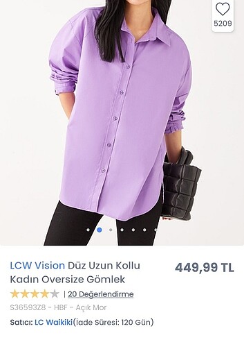 LC Waikiki Kadın Oversize Gömlek 