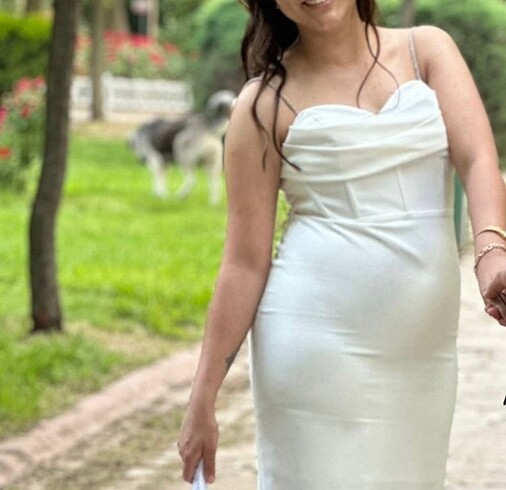 xl Beden beyaz Renk Nikah elbisesi