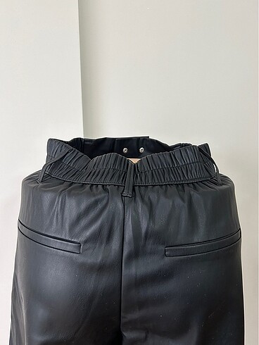 Bershka deri bermuda - Görsel 5