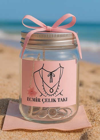 ÇELİK TAKI KAVANOZU ( medium)