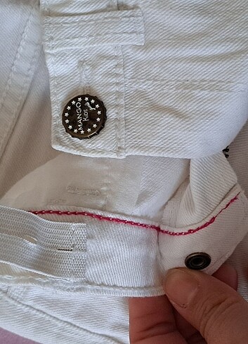 4 Yaş Beden beyaz Renk mango unisex kot pantolon