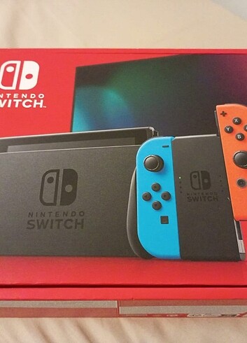 NİNTENDO Switch kırmızı mavi oyun konsolu 