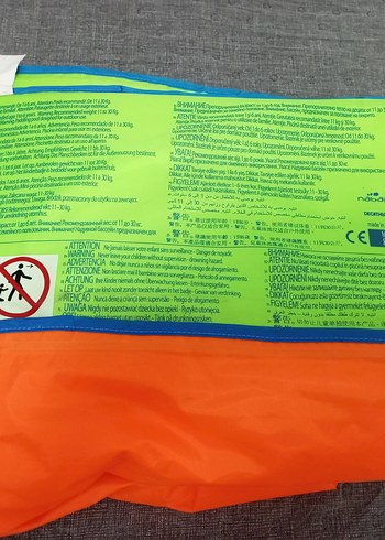 Renkli Baskılı Turuncu Plaj Havlusu