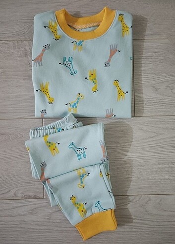 Kendi dikimimdir İnterlok pamuklu penye pijama takımı 