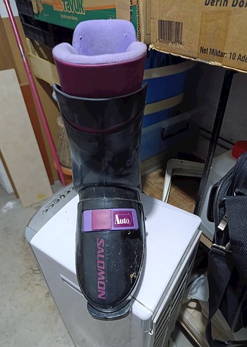 Mor Erkek Kayak Botları, Cırtcırtlı, Kauçuk - Görsel 3