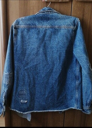 Zara erkek kot gömlek ceket - Görsel 3