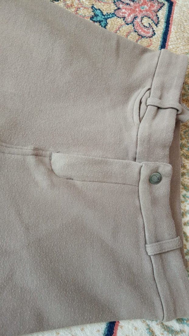 Kız Çocuk Kahverengi Süet Dar Kesim Binici Pantolonu - Görsel 5