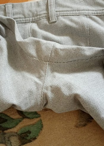 Zara Erkek Gri Düğmeli Pamuklu Erkek Pantolon - Görsel 5