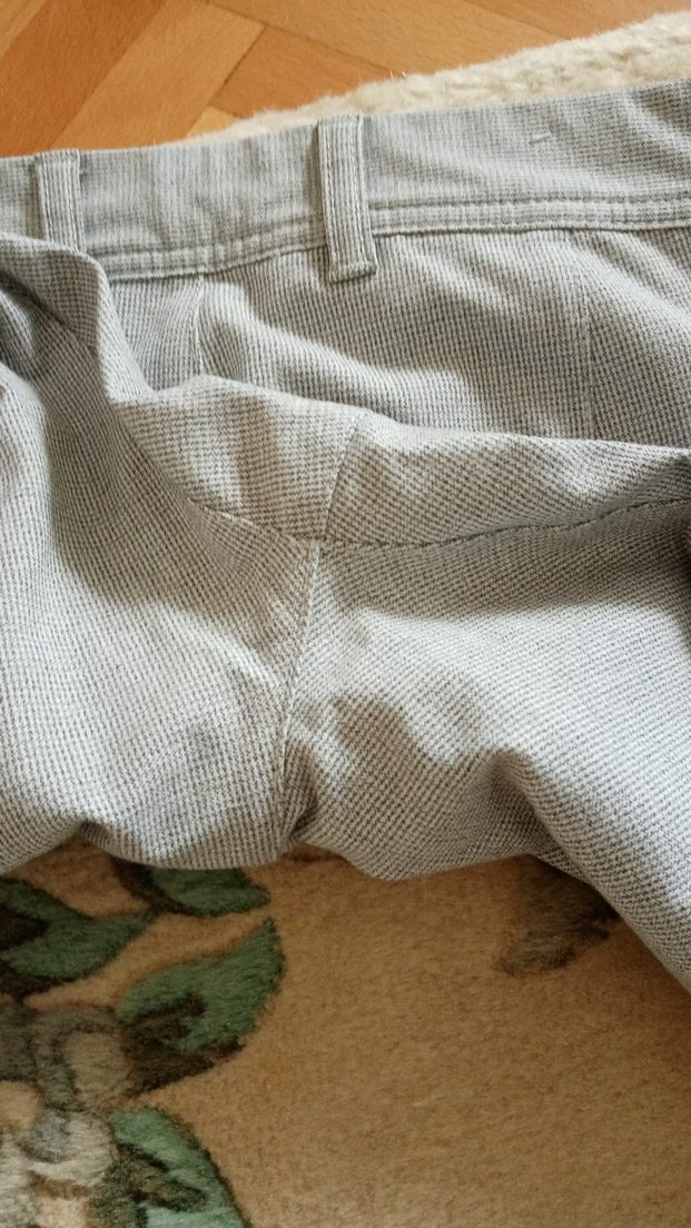 Zara Erkek Gri Düğmeli Pamuklu Erkek Pantolon - Görsel 5