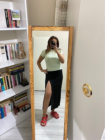 Diğer L beden yeşil fitilli tshirt