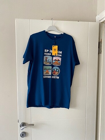 Diğer M Beden mavi kamp tshirt trakya beya :))