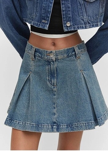 xs Beden Mango denim etek