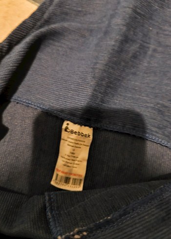 HelloBaby Erkek Çocuk Lacivert Denim Salopet