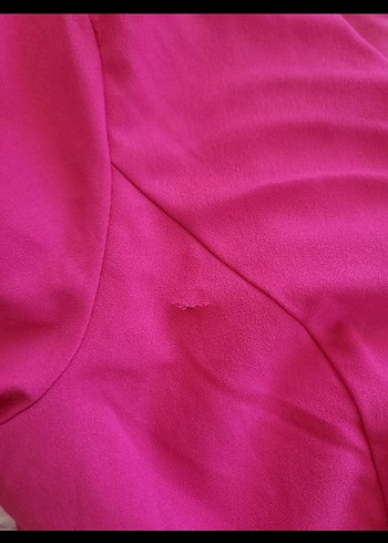s Beden pembe Renk Pembe V Yaka Midi Elbise