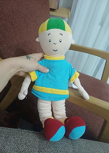Renkli Çok Renkli Peluş Oyuncak Caillou Bebek