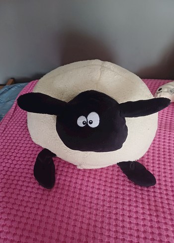 Yumuşak Siyah Beyaz Koyun Peluş Oyuncak