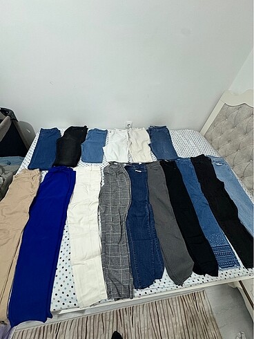 16 adet kadın pantolon