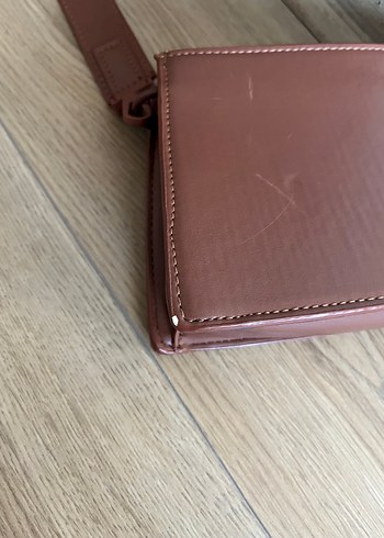 Beden kahverengi Renk Kahverengi Manuka Deri Fermuarlı Kadın Çanta