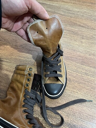 36 Beden kahverengi Renk Converse Ayakkabı