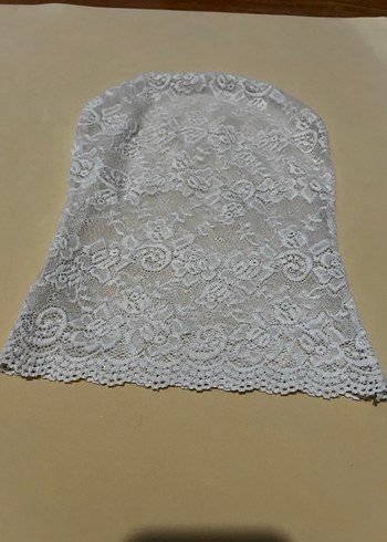 Beyaz Dantel Yüz Maskesi - Görsel 4