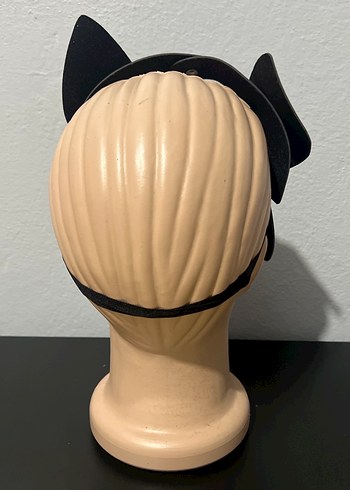 Siyah Deri Kedi Maskesi - Görsel 3