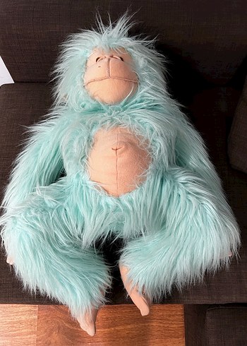 Turkuaz Peluş Oyuncak Maymun - Görsel 3