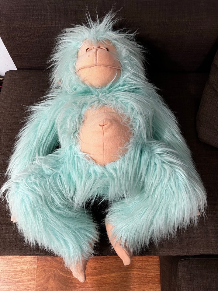 Turkuaz Peluş Oyuncak Maymun - Görsel 3