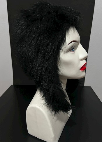 Kadın Siyah Kürklü Gotik Şapka - Görsel 3