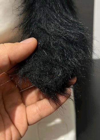 Kadın Siyah Kürklü Gotik Şapka - Görsel 6