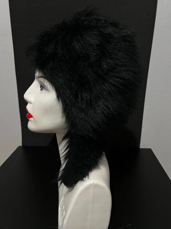 Kadın Siyah Kürklü Gotik Şapka - Görsel 5