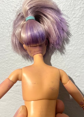 Mor Saçlı Eklemli Bebek - Görsel 5