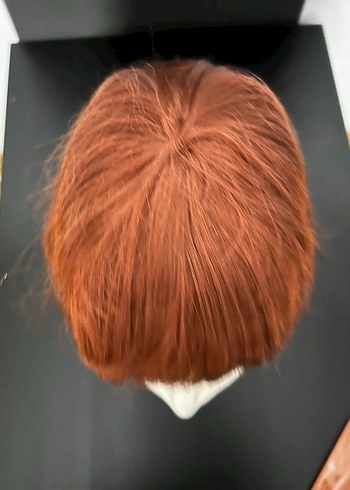 Koyu Kızıl Bakır  Gösterişli Kadın Peruk - Görsel 6