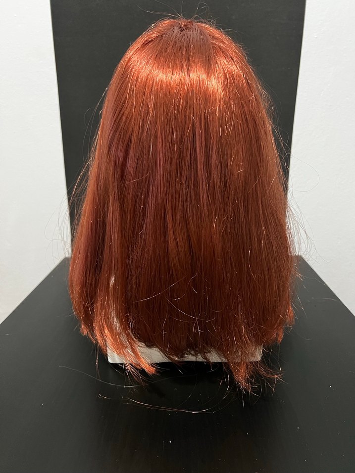 Koyu Kızıl Bakır  Gösterişli Kadın Peruk - Görsel 3