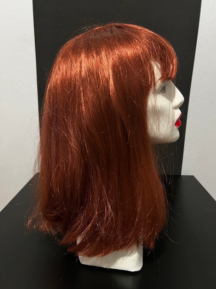 Koyu Kızıl Bakır  Gösterişli Kadın Peruk - Görsel 2