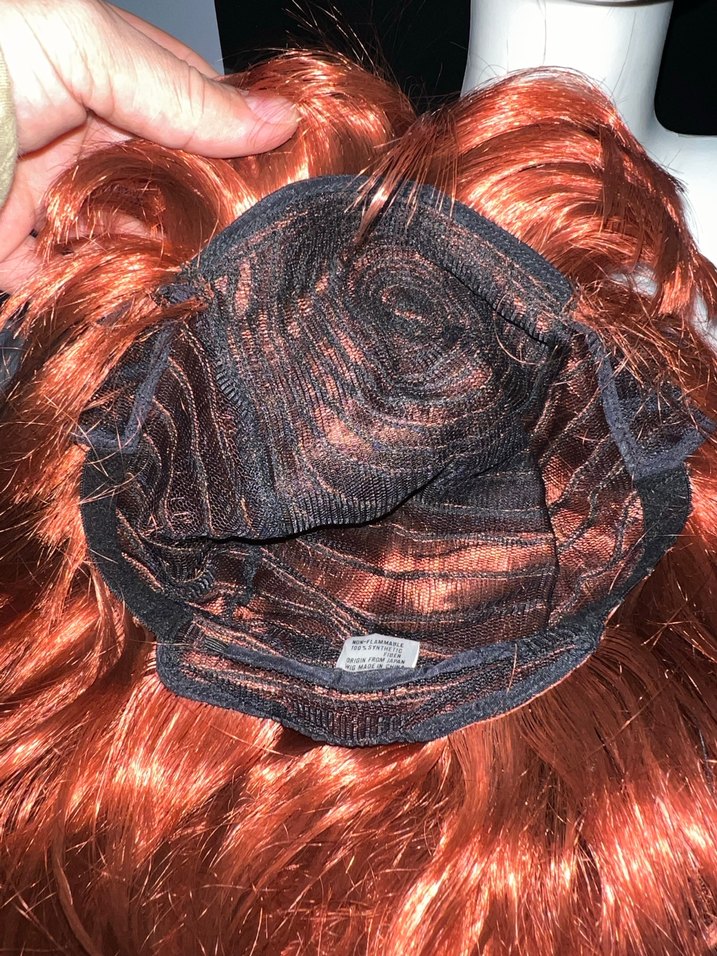 Koyu Kızıl Bakır  Gösterişli Kadın Peruk - Görsel 5