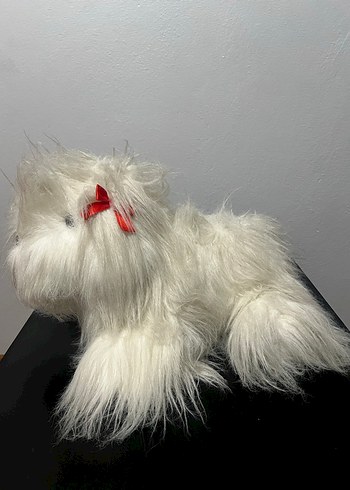 Beyaz Peluş Köpek Oyuncak - Görsel 3