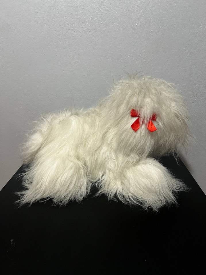 Beyaz Peluş Köpek Oyuncak - Görsel 4