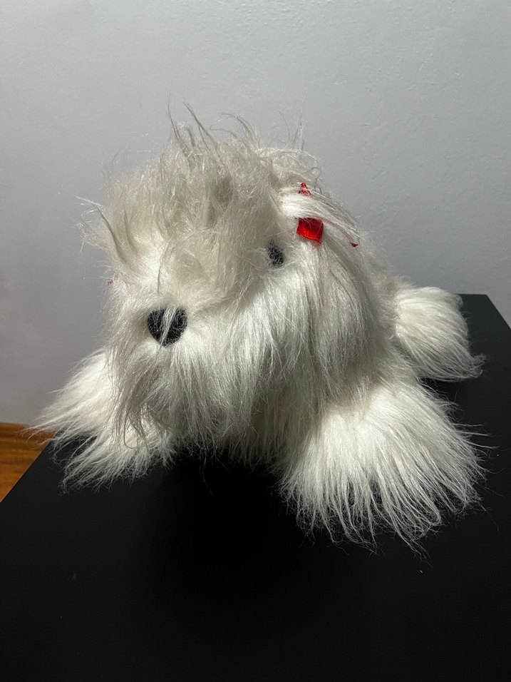 Beyaz Peluş Köpek Oyuncak - Görsel 5