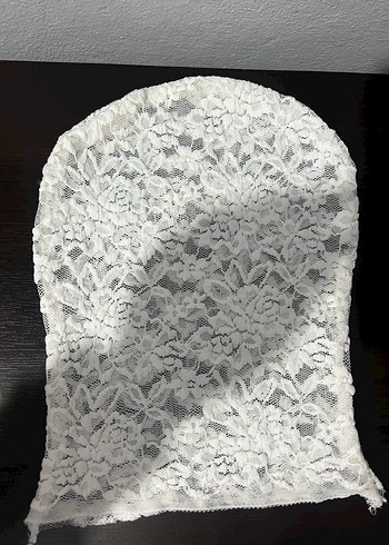 Beyaz Dantel Yüz Maskesi - Görsel 5