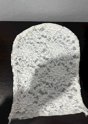 Beyaz Dantel Yüz Maskesi - Görsel 6