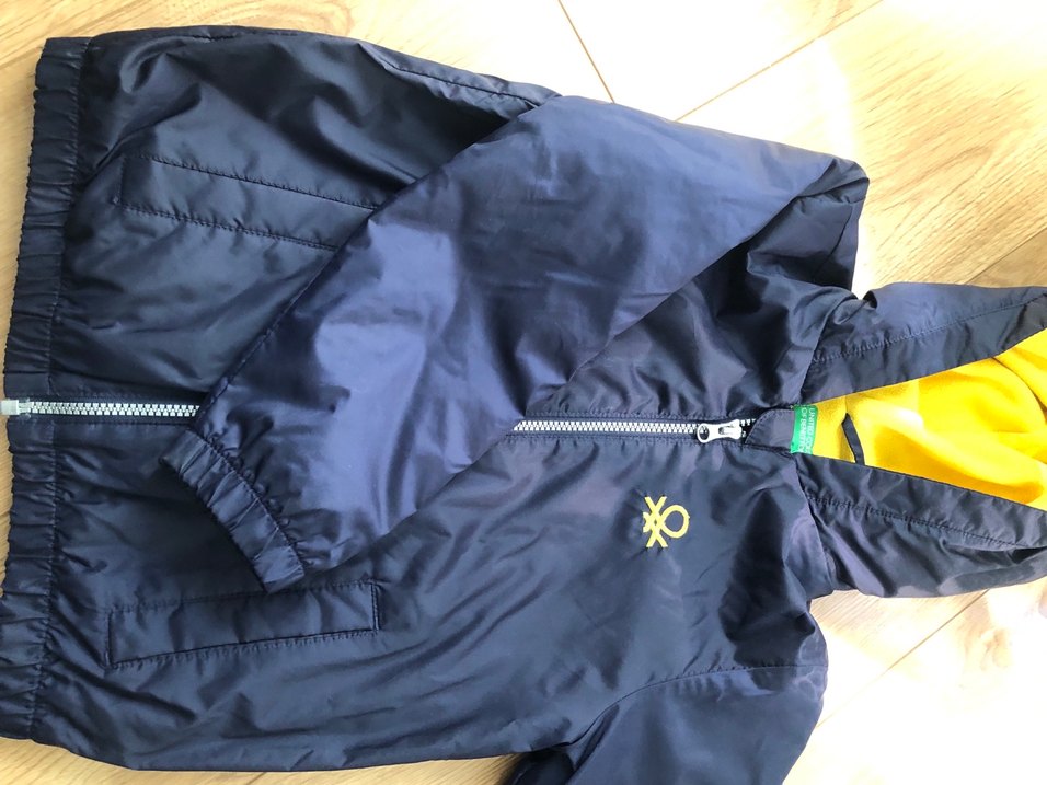 Benetton Erkek Çocuk Mavi Fermuarlı Ceket - Görsel 3