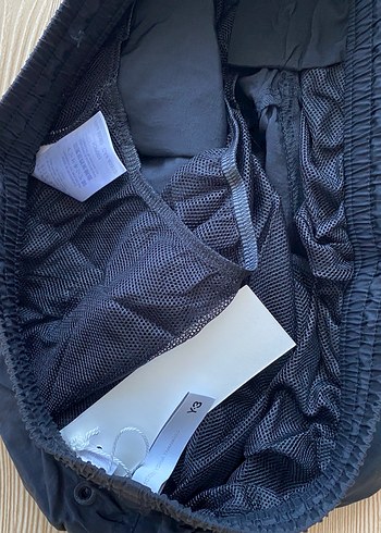 Y-3 Siyah Rahat Kesim Mini Şort - Görsel 7